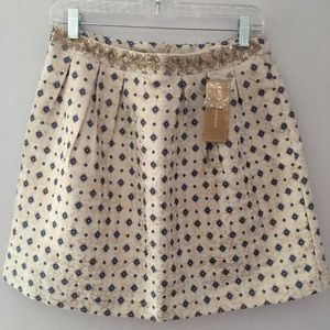 Metallic w/ beading nwt skirt sold in Francesca’s